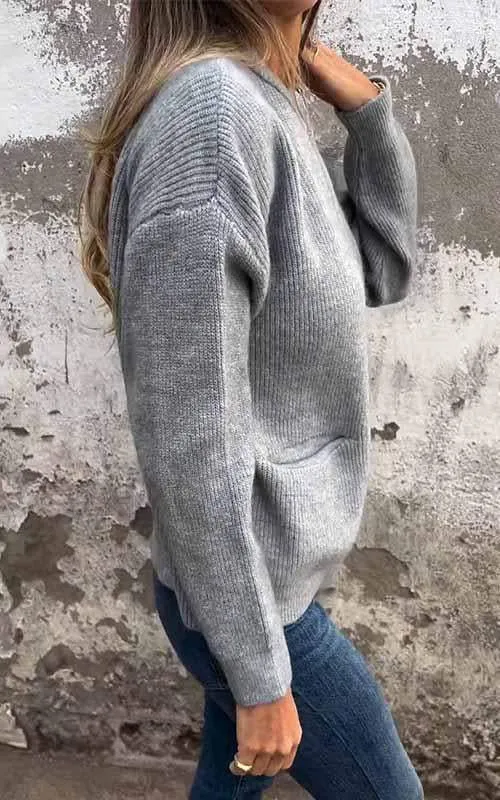 Cotton Zip Knit Jacket