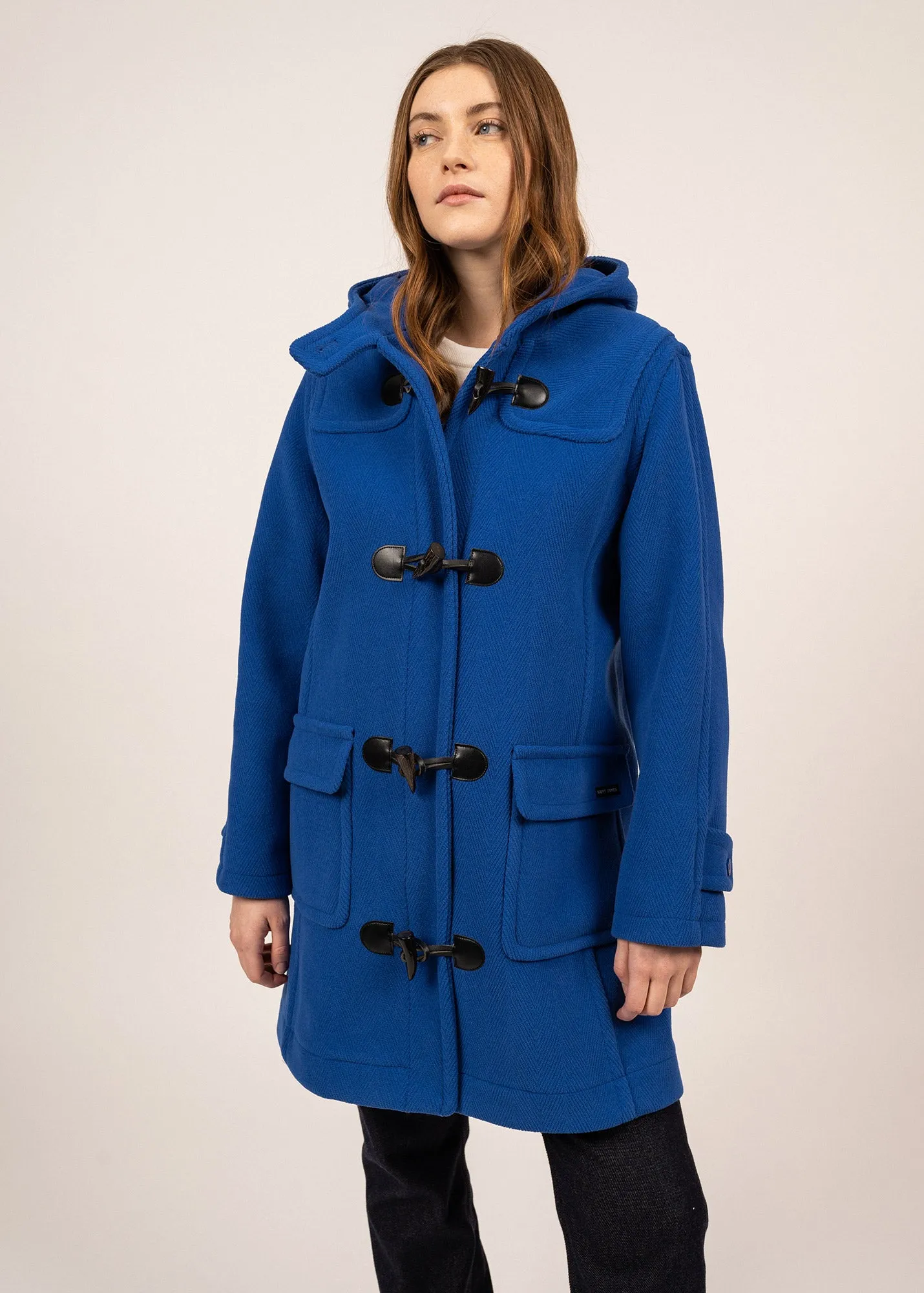 Duffle-coat Venus - en drap de laine, à motifs chevrons (GITANE)