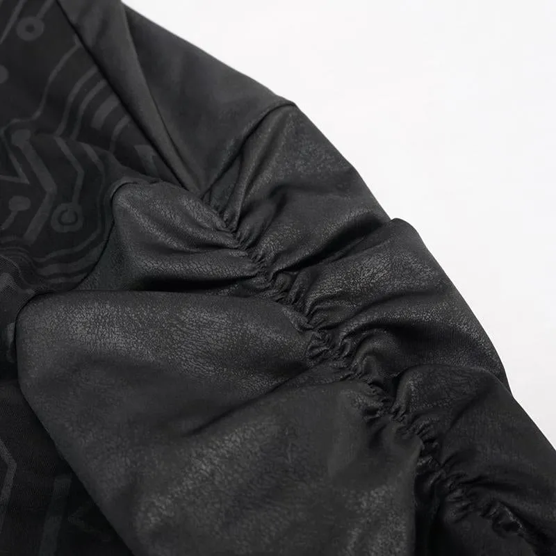 'Paranoid Android' Punk Knit Coat with Hood