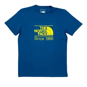 The North Face maglietta manica corta da uomo Foundation Graphic NF0A55EFM191 blu chiaro