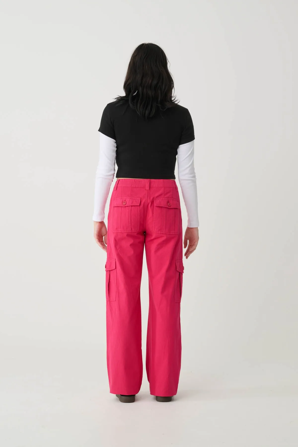 Work Cargo Pants - Berry